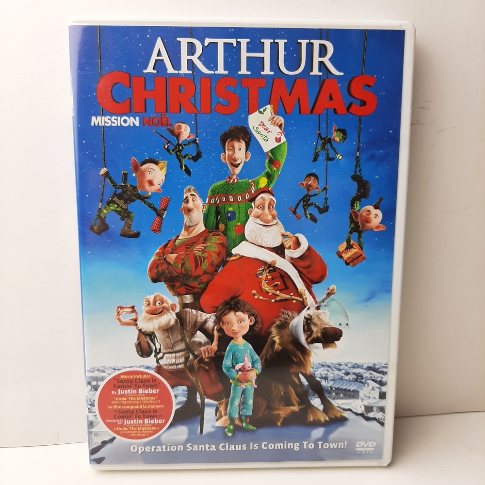 🍒4 for $20🍒 Arthur Christmas Bilingual DVD Kids Family Movie